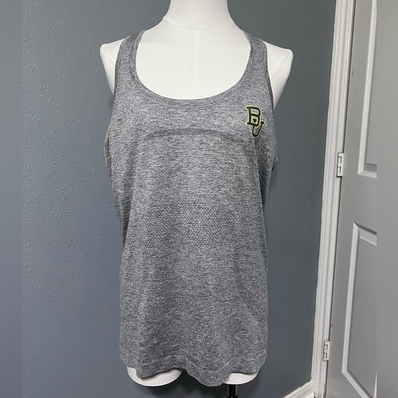 Lululemon Swiftly Tech Racerback Gray Tank Top Women Sz 10 BU Logo Athletic EUC - Picture 1 of 8